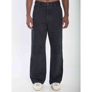 Loewe Men Baggy Anagram Denim Pants